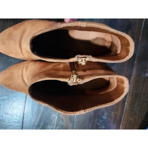 Old Navy Womens Size 8 Faux Suede Ankle Booties Brown - Picture 8 of 8